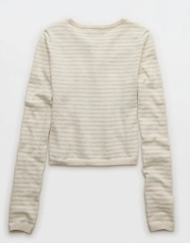 AE Classic Slim Button-Up Cardigan
