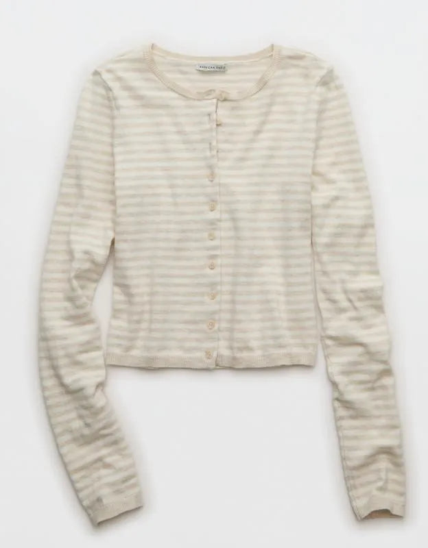 AE Classic Slim Button-Up Cardigan