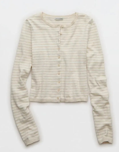 AE Classic Slim Button-Up Cardigan