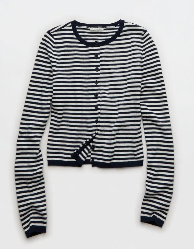 AE Classic Slim Button-Up Cardigan
