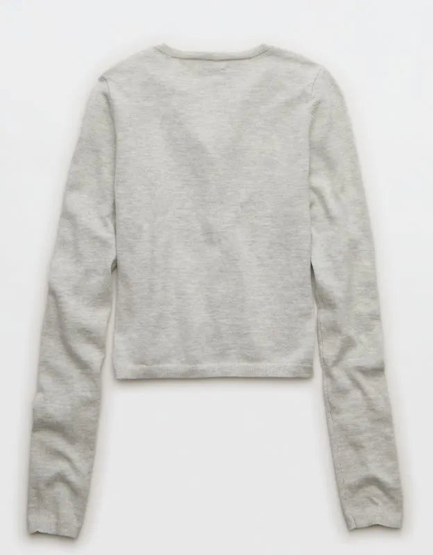AE Classic Slim Button-Up Cardigan