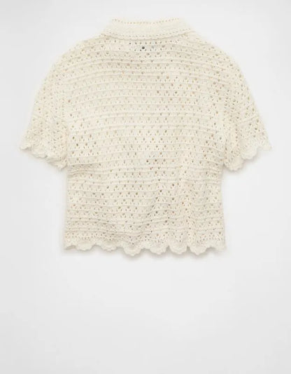 AE Button-Up Sweater Polo