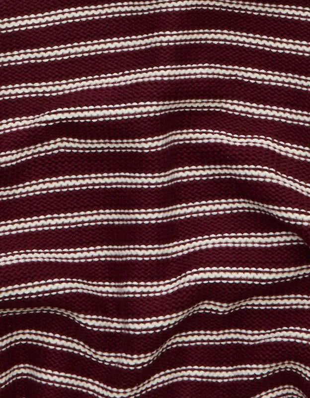 AE Balloon-Sleeve Open-Front Cardigan