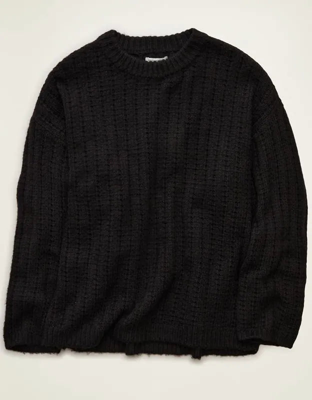AE Waffle Crew Pullover