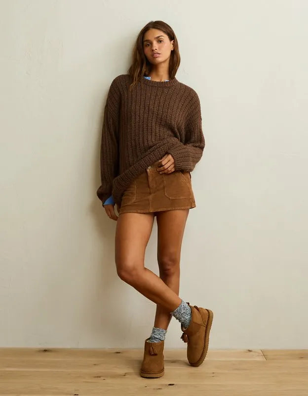 AE Waffle Crew Pullover
