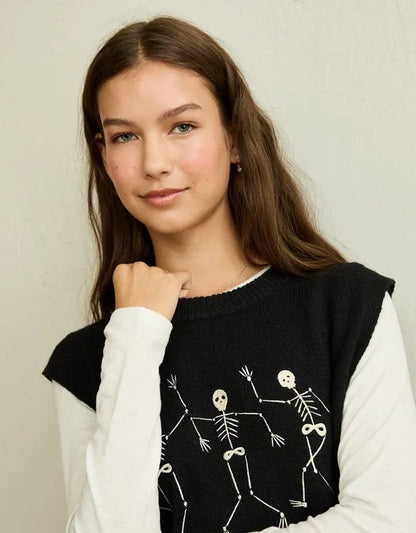 AE Whoa So Soft Skeleton Side-Tie Sweater Vest