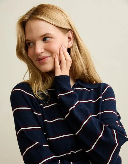 AE Oversized Button Up Sweater Polo