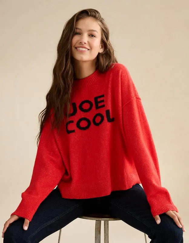 AE Whoa So Soft Snoopy Joe Cool Graphic Sweater