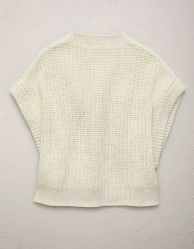 AE77 Shaker Stitch Sweater Vest