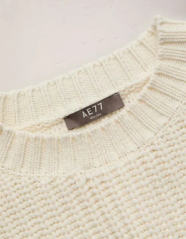 AE77 Shaker Stitch Sweater Vest