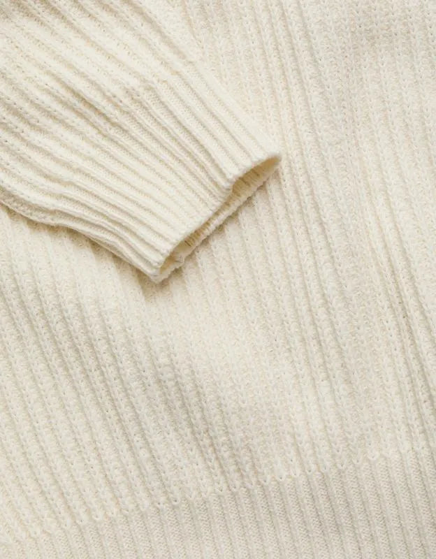 AE77 Shaker Stitch Raglan Sweater