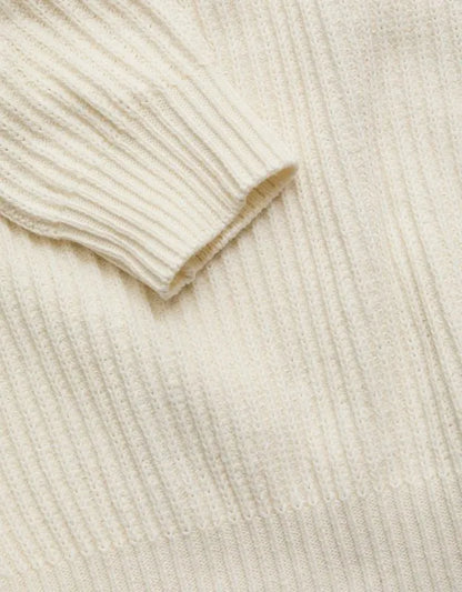 AE77 Shaker Stitch Raglan Sweater