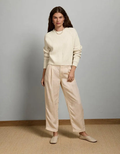 AE77 Shaker Stitch Raglan Sweater