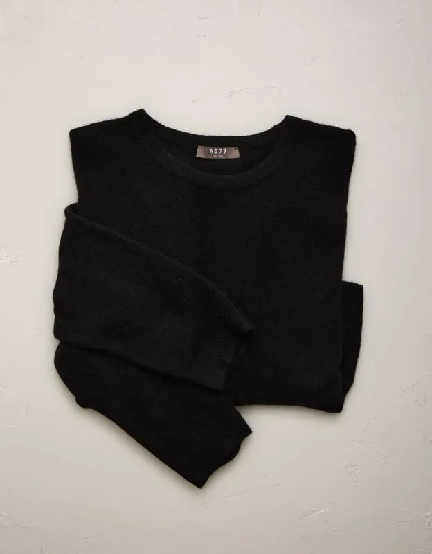 AE77 Cashmere-Blend Crew Neck Sweater