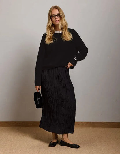 AE77 Cashmere-Blend Crew Neck Sweater