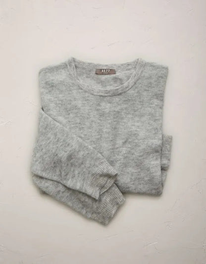 AE77 Cashmere-Blend Crew Neck Sweater