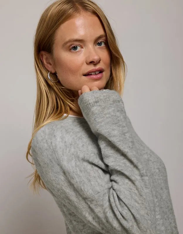 AE77 Cashmere-Blend Crew Neck Sweater