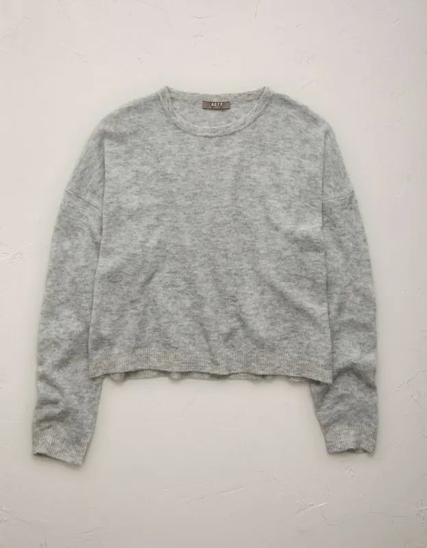AE77 Cashmere-Blend Crew Neck Sweater