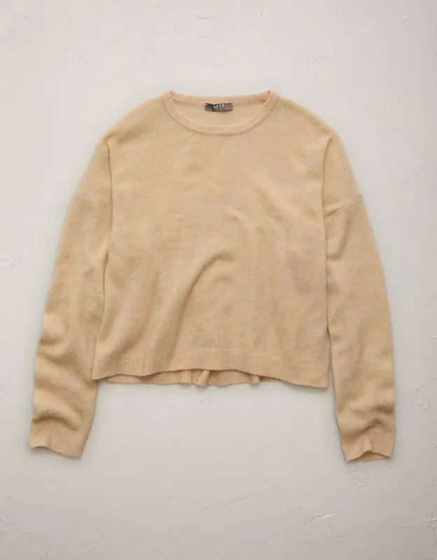 AE77 Cashmere-Blend Crew Neck Sweater