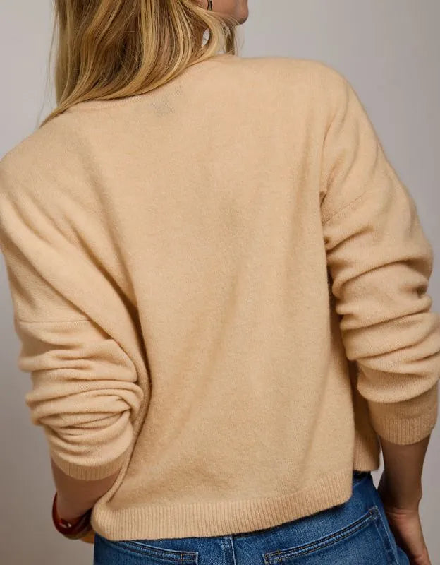 AE77 Cashmere-Blend Crew Neck Sweater