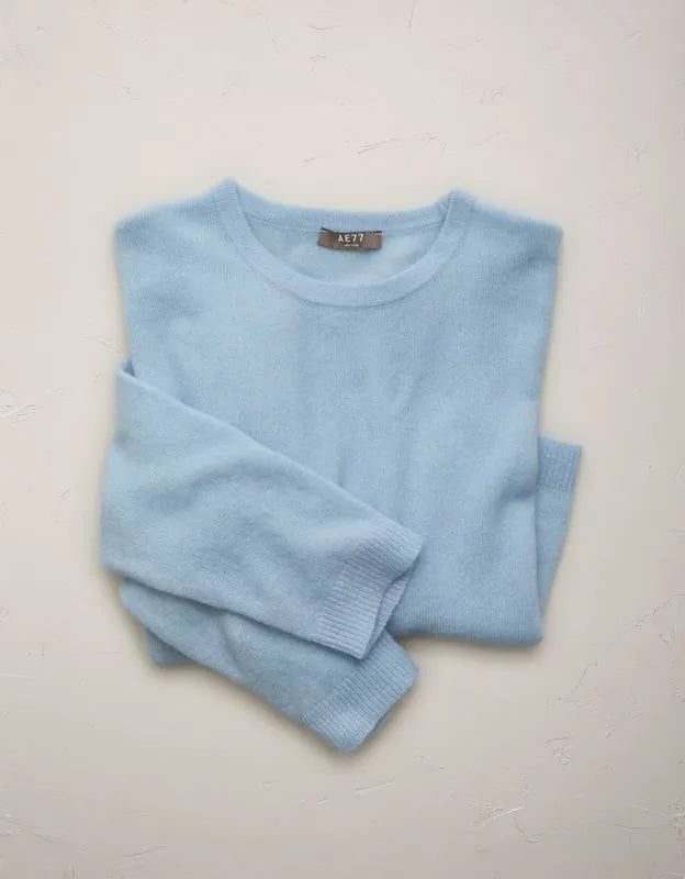 AE77 Cashmere-Blend Crew Neck Sweater