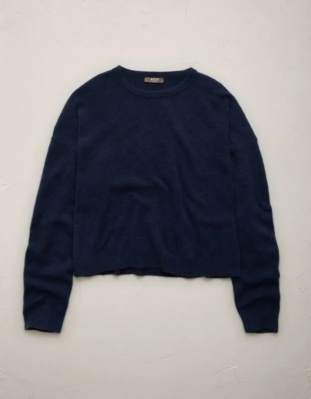 AE77 Cashmere-Blend Crew Neck Sweater