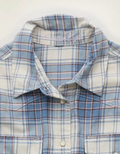 AE Throwback Flannel Button-Up Shirt