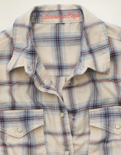 AE Throwback Flannel Button-Up Shirt