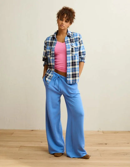 AE Throwback Flannel Button-Up Shirt