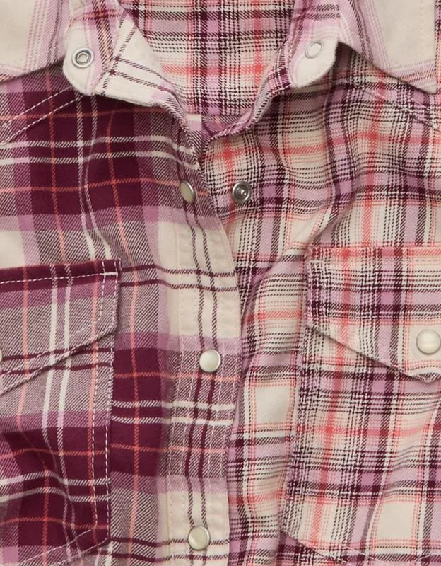 AE Throwback Flannel Button-Up Shirt
