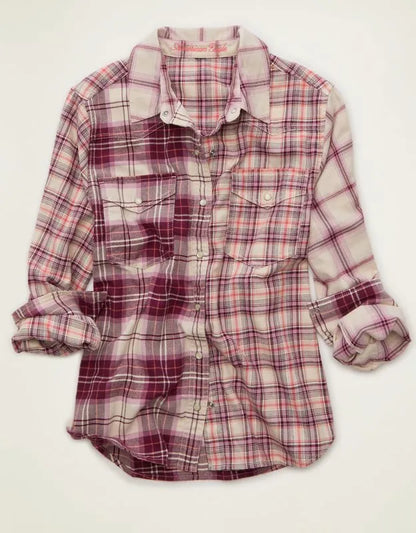 AE Throwback Flannel Button-Up Shirt