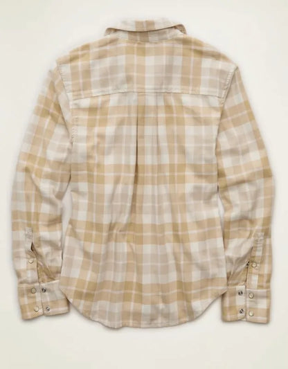 AE Throwback Flannel Button-Up Shirt