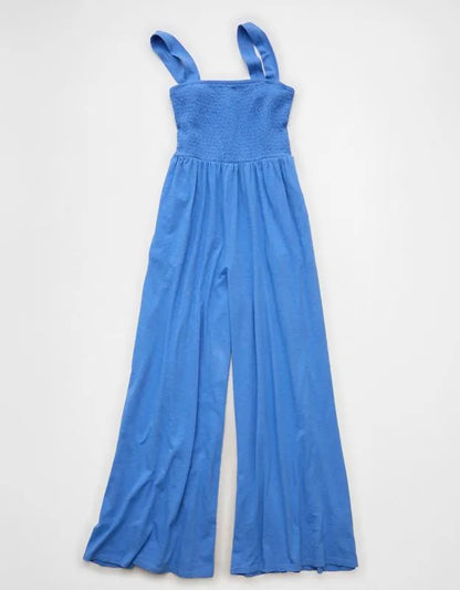 AE Sunchaser Knit Smocked Jumpsuit
