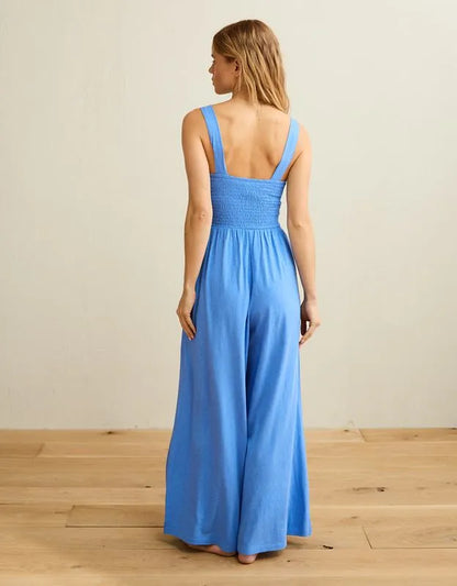 AE Sunchaser Knit Smocked Jumpsuit