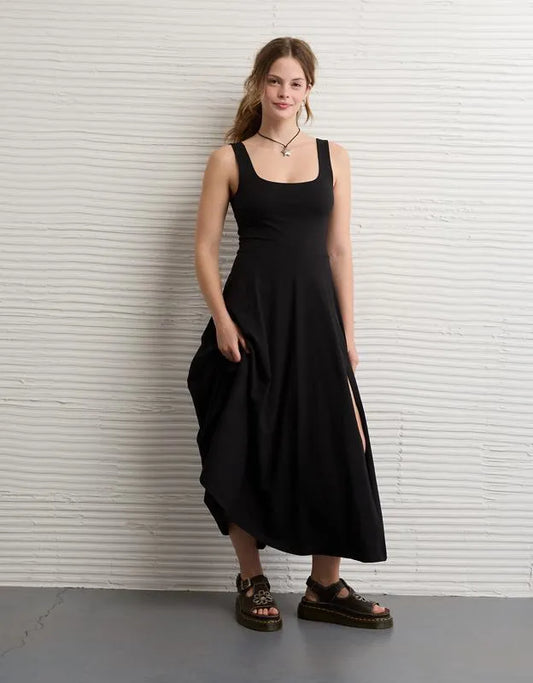 AE Scoop Neck Midi Dress