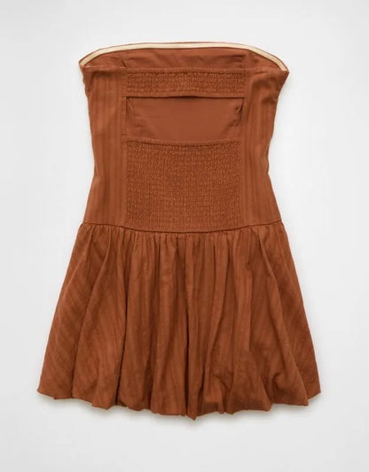 AE Strapless Drop Waist Mini Bubble Dress