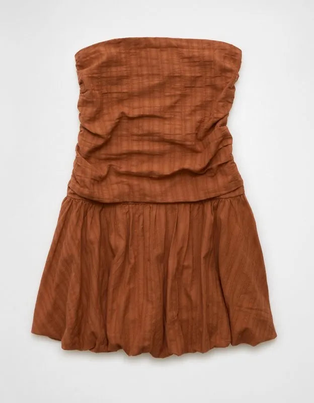 AE Strapless Drop Waist Mini Bubble Dress