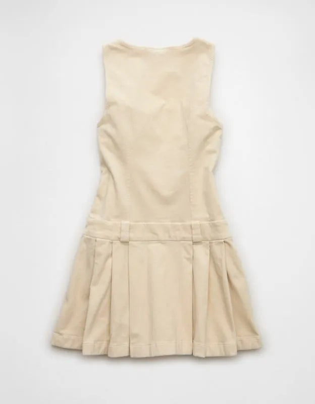 AE Pleated Corduroy Mini Dress