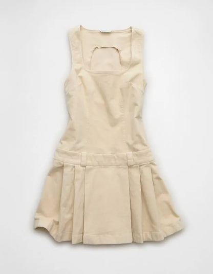 AE Pleated Corduroy Mini Dress