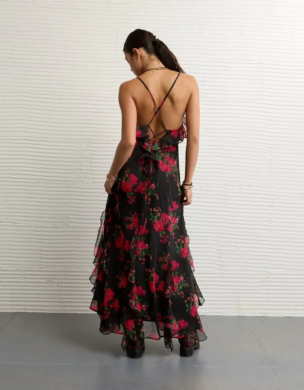 AE Tiered Ruffle Maxi Dress