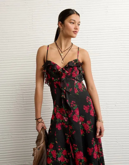 AE Tiered Ruffle Maxi Dress