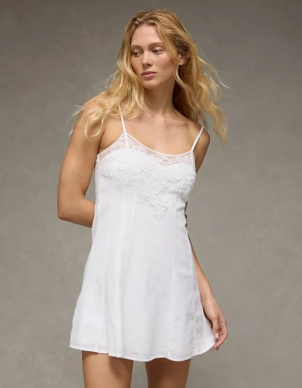 AE Lace Trim Mini Dress