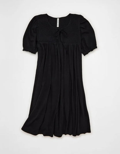 AE Sunchaser Babydoll Puff Sleeve Mini Dress