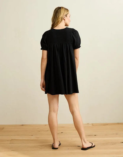 AE Sunchaser Babydoll Puff Sleeve Mini Dress