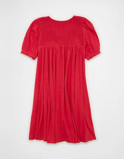 AE Sunchaser Babydoll Puff Sleeve Mini Dress
