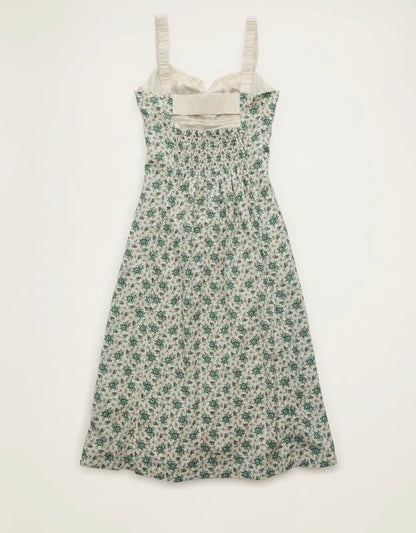 AE Sweetheart Tie-Front Midi Dress