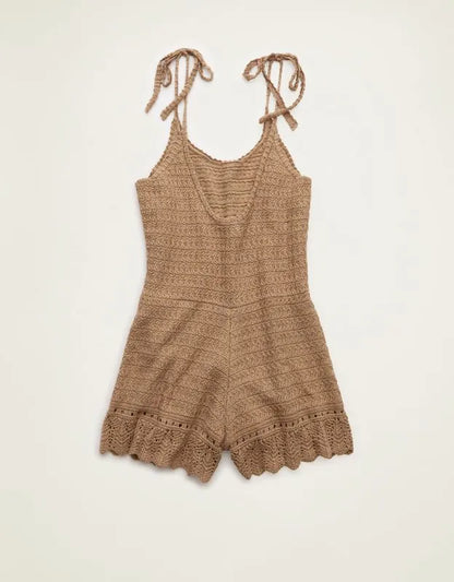 AE Tie-Strap Sweater Romper