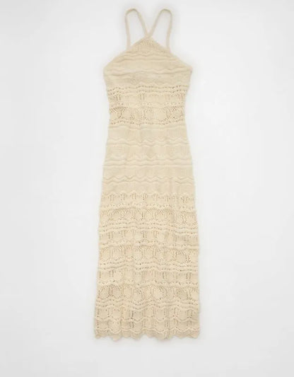 AE Halter Sweater Midi Dress