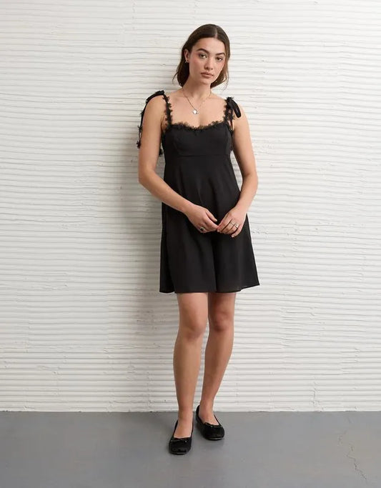 AE Floral Tie-Strap Mini Dress