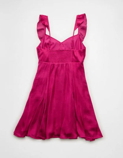 AE Babydoll Ruffle Strap Mini Dress